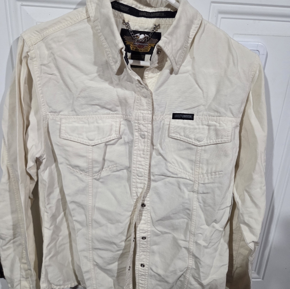 Harley Davidson Long Sleeve Button Up Shirt